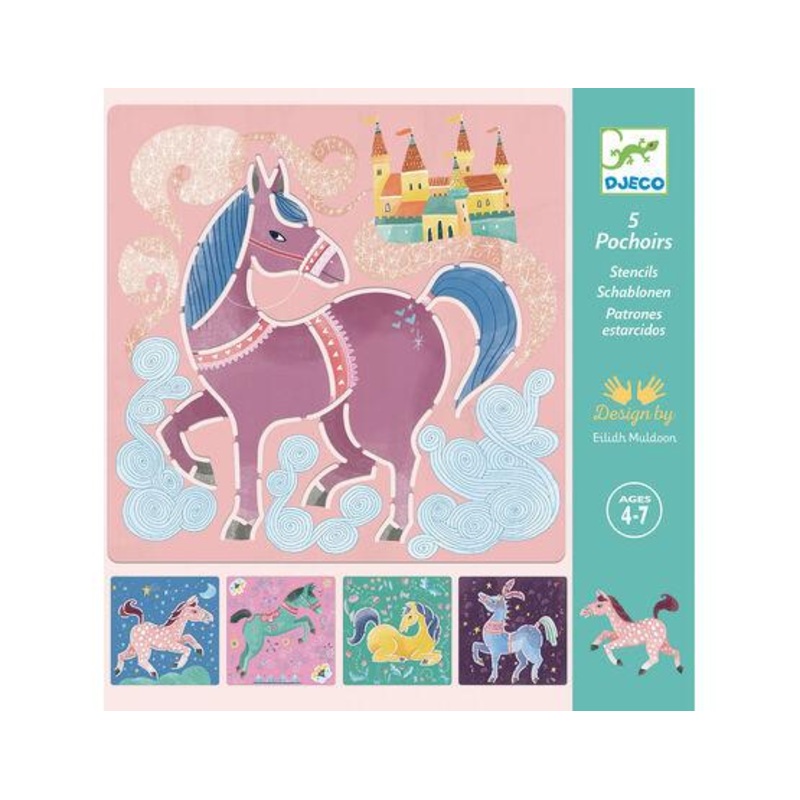 Horses Stencil Set by Djeco
