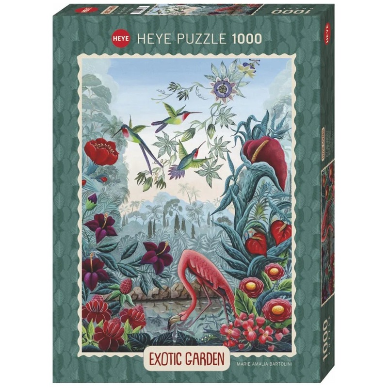 Heye: Exotic Garden – Bird Paradise 1000pc puzzle (Marie Amalia Bartolini)