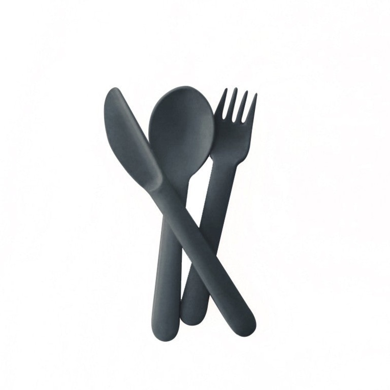 Bamboo Trio Cutlery Set (fork, spoon, knife) Storm