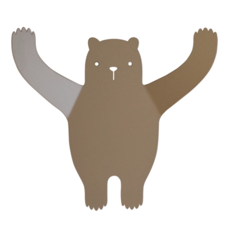 Bear Wall Hook in Brown by Tresxics