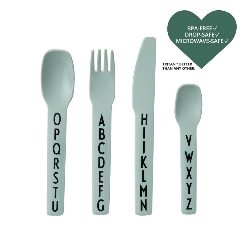 Kids Cutlery in Green by Design Letters